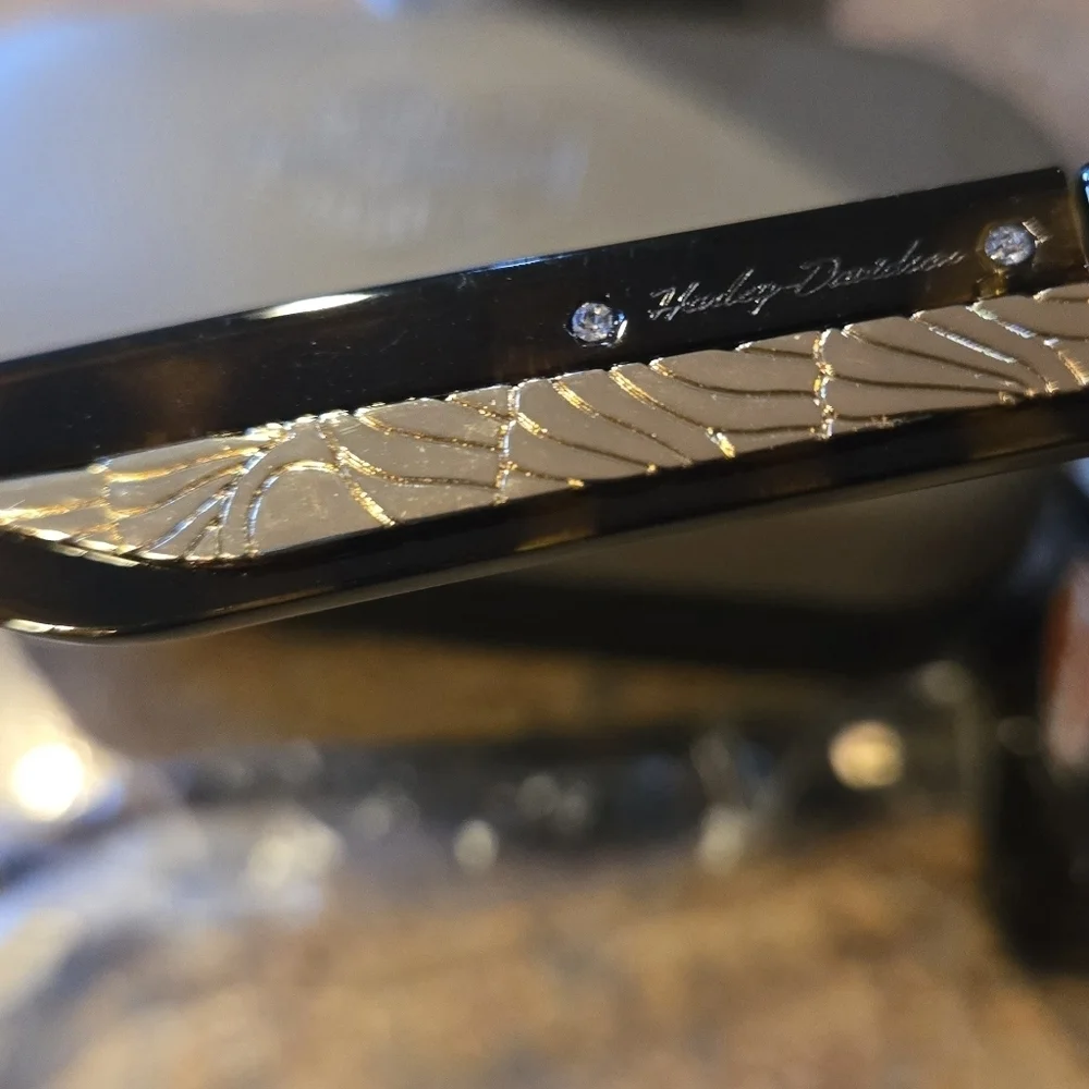 HARLEY-DAVIDSON HD 5032S 52E TORTOISE / GOLD DESIGNER SHINY ARMS HOT SUNGLASSES - Picture 5 of 10